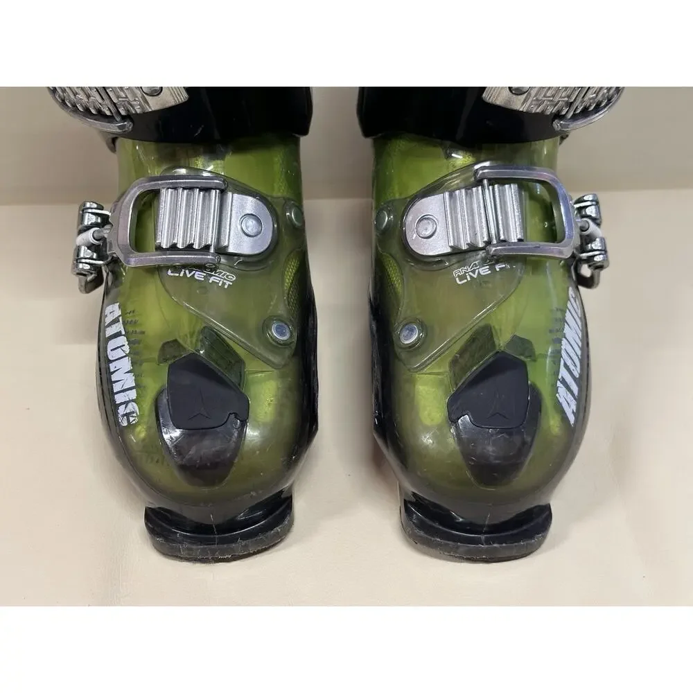 Atomic Live Fit 80 Size 25-25.5 299MM Ski Boots Neon Green Red Black Men’s 7-7.5